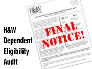 Dependent Eligibility Audit