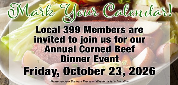 Annual Corned Beef Dinner Event