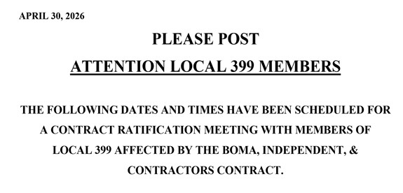 IMPORTANT MEMBER NOTICE: